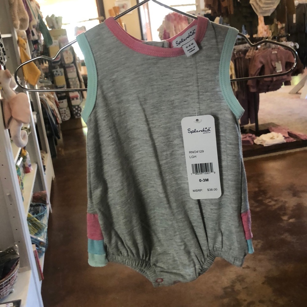 Splendid ruffle butt romper